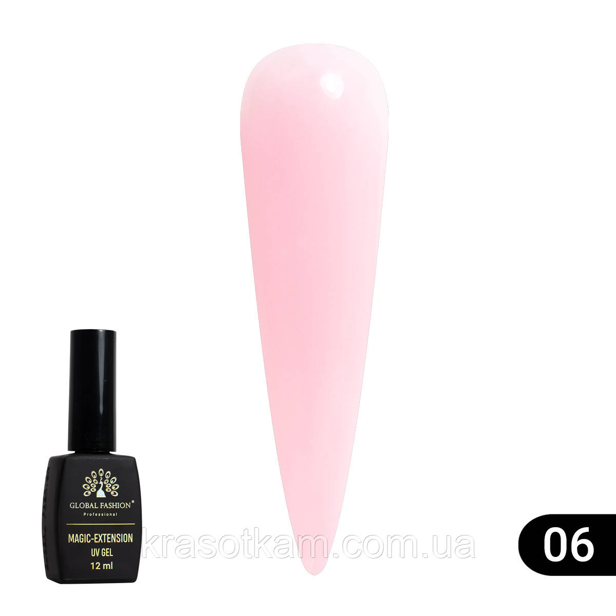 ЖИДКИЙ ПОЛИГЕЛЬ GLOBAL FASHION MAGIC-EXTENSION № 06 12 МЛ