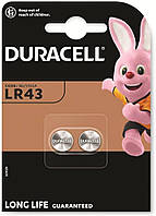 Батарейки DURACELL Alkaline 1,5V LR43/186/386/V12GA/AG12 (2шт)
