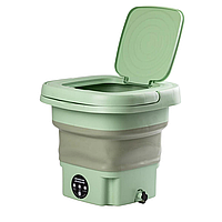 Портативна пральна машина Mini Folding Washing Machine 8 л. (міні стирання)  Зелений MF-320-Green