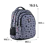 Рюкзак GoPack Teens GO24-162M-6 з ортопедичною спинкою для дівчинки, фото 4