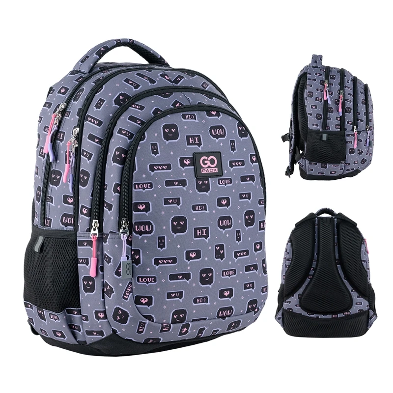Рюкзак GoPack Teens GO24-162M-6 з ортопедичною спинкою для дівчинки