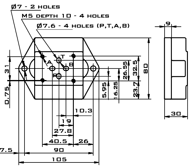 розміри плити 4WE6 G3/8 розміри плити 4WE6 G3/8