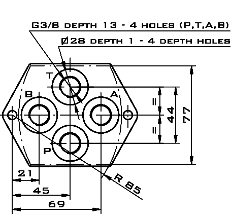 розміри плити 4WE6 G3/8 розміри плити 4WE6 G3/8