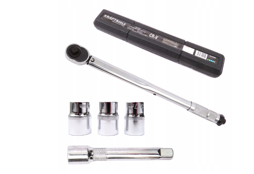 Ключ динамометричний 1/2 дюйми моментний для шиномонтажу авто 28-210 Нм Kraft&Dele Динамометричні ключі, фото 1