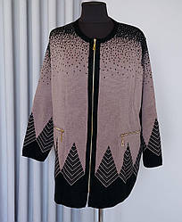 Кардиган жіночий великого розміру на блискавці з 64 по 70 р