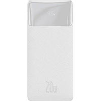 Зовнішній акумулятор Baseus PowerBank Bipow Overseas 20W 30000mAh White (PPBD050402)