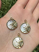 Підвіска 14 мм колір Золото гіпоалергенний сплав)