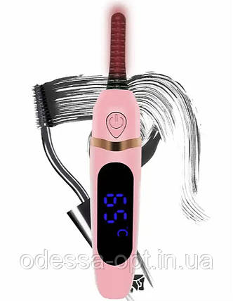 Електричні щипці та зарядка через USB для завивки вій з підігрівом, фото 1