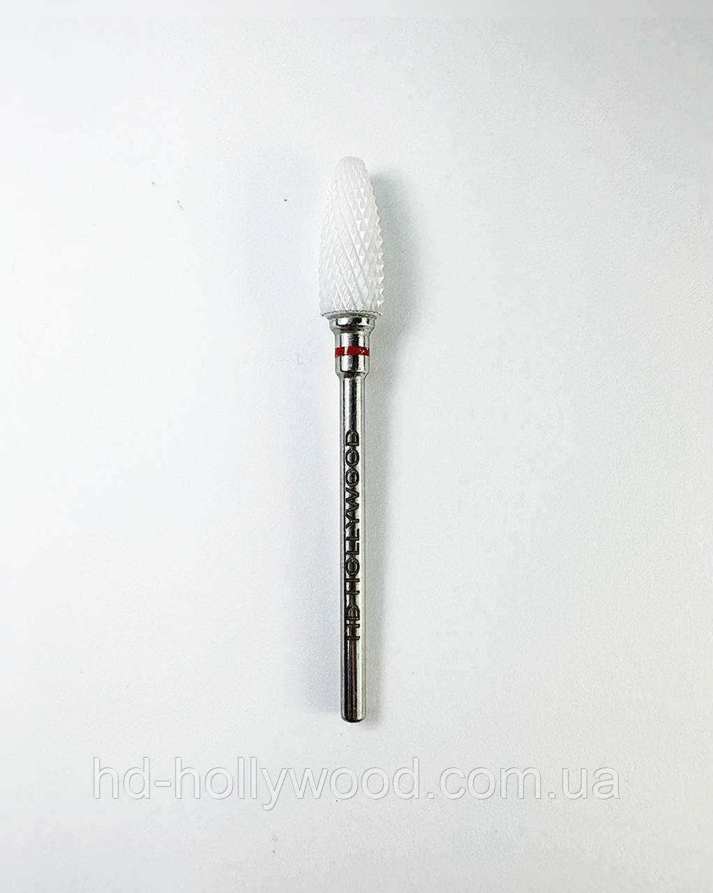 Фреза керамічна Кукурузка 6.0*14.5 мм червона HD Hollywood, фото 1