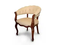 Крісло конференційне Монк (преміум) шкіра бежеве