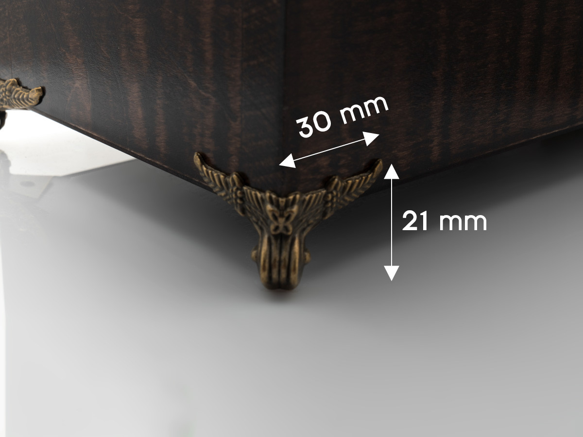 Ніжка для скриньок. Метал. 21х30мм, фото 1