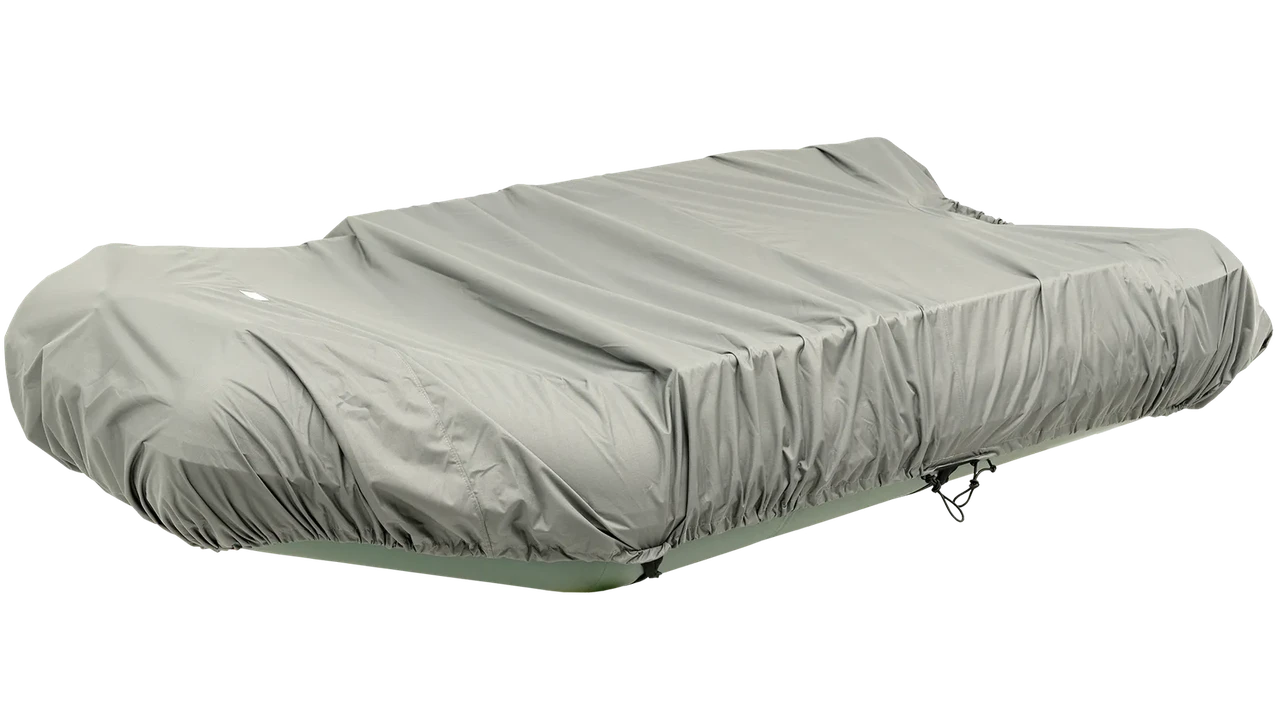 Тент транспортувальний для надувних ПВХ човнів Kolibri 290-330 см темно-сірий водонепроникний з гумовими ременями 33.041.35, фото 1