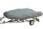Тент транспортувальний для надувних ПВХ човнів Kolibri 410-450 см темно-сірий водонепроникний з гумовими ремінцями 33.044.35, фото 2