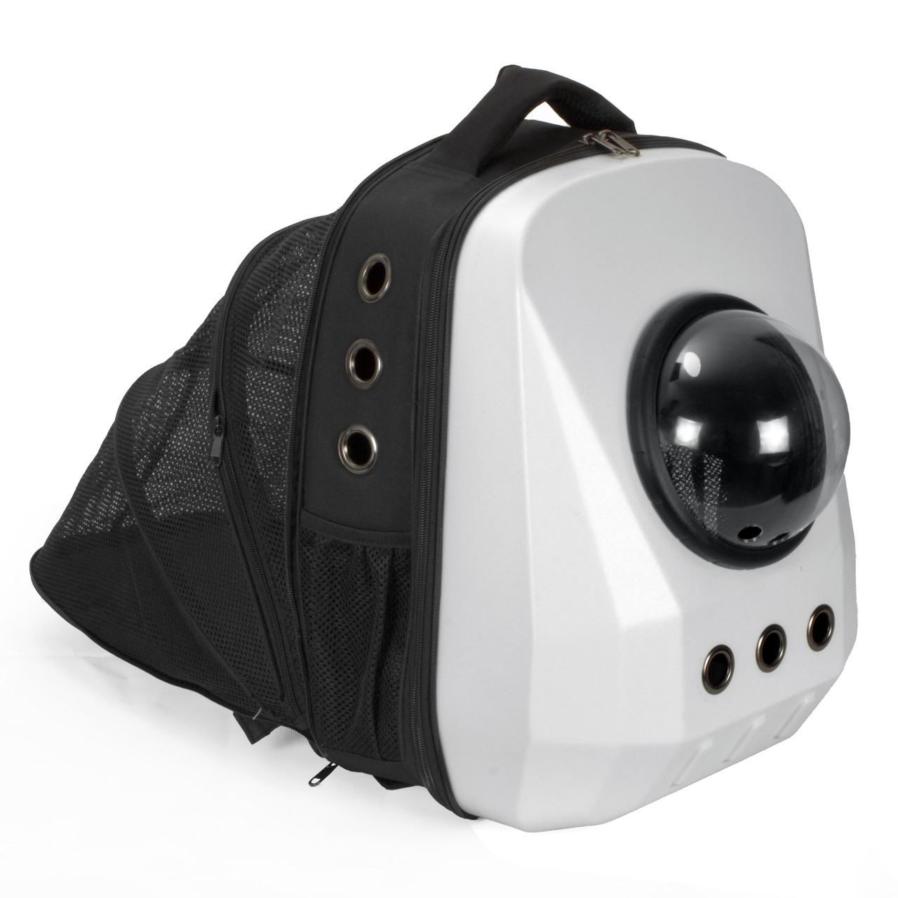 Рюкзак для перенесення котів та собак розсувний з ілюмінатором CosmoPet CP-22 White
