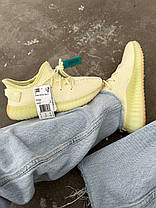 Жіночі кросівки Adidas Yeezy Boost 350 Butter premium Взуття Адідас Ізі Буст 350 жовті текстиль весна літо, фото 6