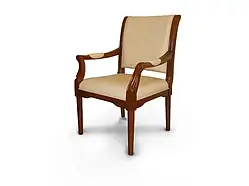 Крісло конференційне Венеція (преміум) лісовий горіх шкіра бежеве