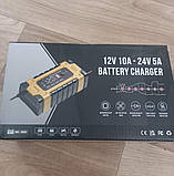 Автомобільний зарядний пристрій Foxsur 12-24V 10А для акумулятора, фото 7