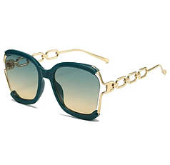 Вінтажні сонцезахисні окуляри Green sun glasses 6115