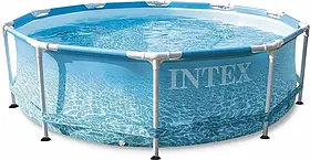 Каркасний круглий басейн + фільтр (305х76см, 4485 л, фільтр-насос) Intex 28208 Синій