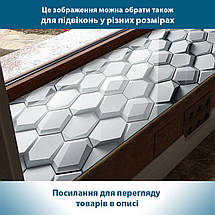Покриття для столу, м'яке скло з фотодруком, Об'ємні багатокутні блоки 60 х 100 см (1,2 мм) МСПБ-tx389, фото 5