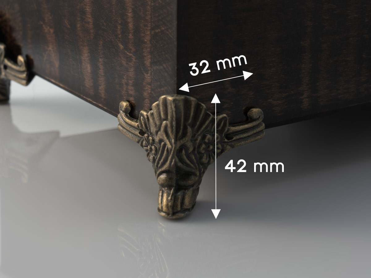 Ніжки для шкатулок. 32х42мм, фото 1