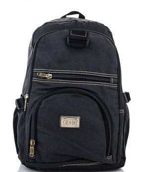 Чоловічий тактичний рюкзак брезентовий 3131 black Рюкзак брезентовий туристичний повсякденний