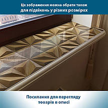 Покриття для столу, м'яке скло з фотодруком, Тиснені дерев'яні елементи 60 х 100 см (1,2 мм) МСПБ-tx390, фото 5