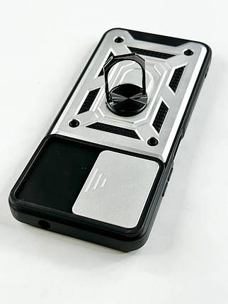 PC + TPU чохол Camshield Armor для ZTE Blade A71 / сріблястий, фото 2