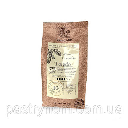 Шоколад білий 32% Toledo Cacaomill 1 кг, фото 1