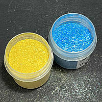 Набір харчових гліттерів патріотичний (Синій, жовтий) 5 гр