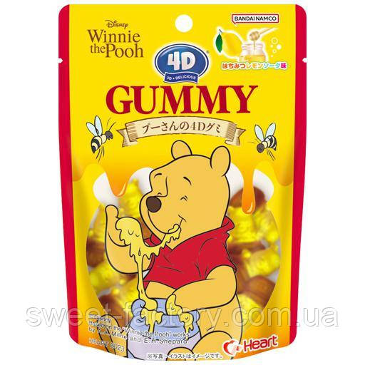 Мармелад Bandai Namco Heart Gummy 4D Disney Winnie the Pooh 72g, фото 1