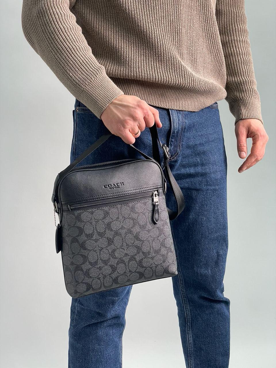 Чоловіча чорна Сумка Месенджер Coach
