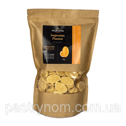 Шоколад зі смаком маракуї Inspiration Passion Valrhona 1 кг, фото 1