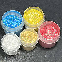 Набір харчових гліттерів (блисків) 5 гр 5 шт