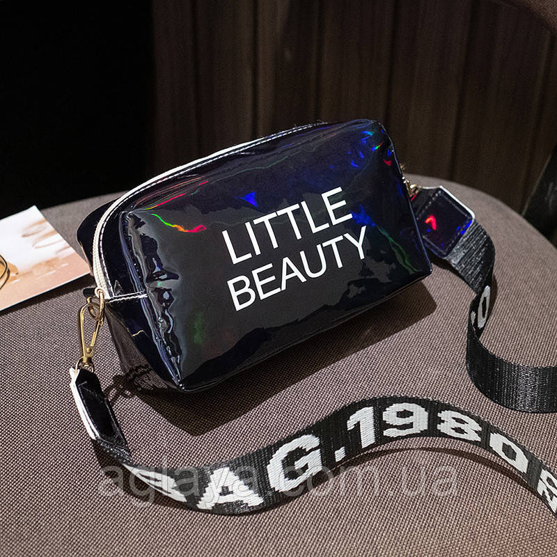 Жіноча/дитяча голографічна сумка через плече LITTLE BEAUTY маленька мікс кольорів