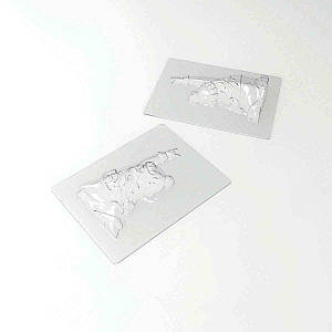 Форма Дід мороз рок 8,4Х6,4Х15 см (комплект з 2 частин) PCB 1 шт