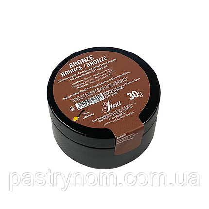 Барвник харчовий в порошку бронзовий Sosa 30 г, фото 1