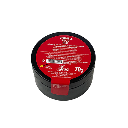 Барвник порошковий водорозчинний червоний Sosa 70 г, фото 1
