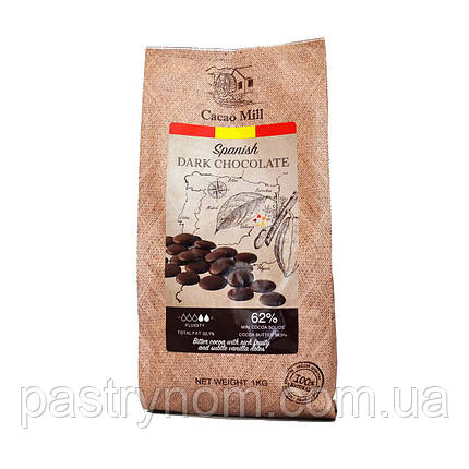 Шоколад чорний 62% Natra Cacao 1 кг, фото 1