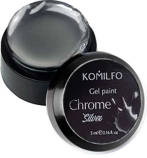 Komilfo Gel Paint Chrome Silver 5мол