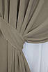 Комплект штор (2шт. 1,5х2,9м.) мікровелюр, колекція "SPARTA". Колір темно-бежевий. Код 1195ш 33-0018, фото 4