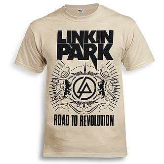 Футболка LINKIN PARK Road To Revolution Бежевий, фото 3
