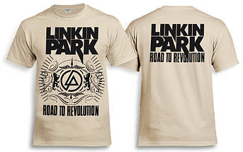 Футболка LINKIN PARK Road To Revolution Бежевий, фото 1