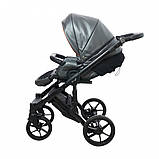 Коляска 3 в 1 Verdi Mirage NEW black 9023-VMN-01 чорний, фото 5