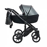Коляска 3 в 1 Verdi Mirage NEW black 9023-VMN-01 чорний, фото 3