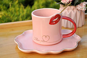 Чашка з блюдцем "Love", 250 ml