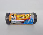 Пакети для сміття Бравий кок 45л 30шт з ручками сірий