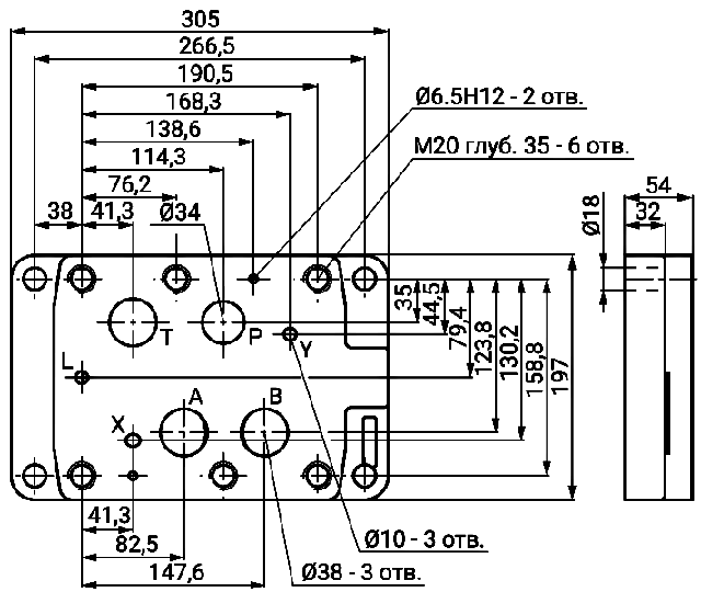 розміри плити 4WEH32 G1 1/2