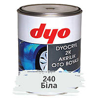 240 Біла Акрилова фарба для авто DYO 1 л (без затверджувача)