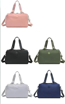 Сумка спортивна дорожня 47*28 см на блискавці з довгим ремінцем із різних варіантів Inna